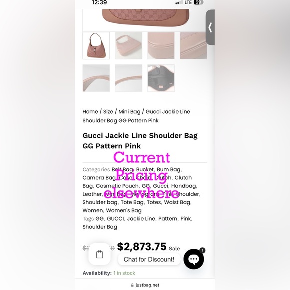 Pink Gucci Jackie - Picture 3 of 4